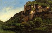 Gustave Courbet Rocks at Mouthier France oil painting artist